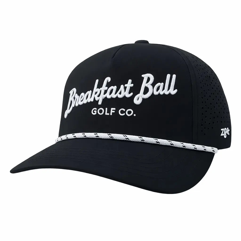 black golf cap