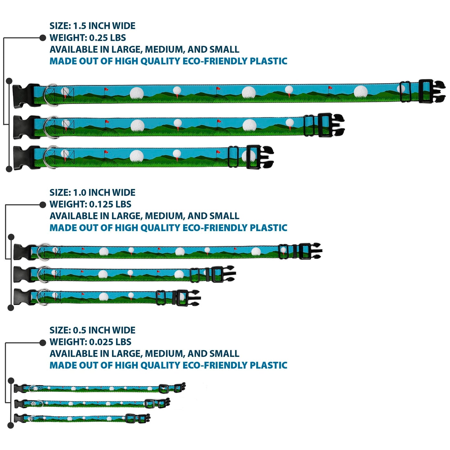 The Tee Time Dog Collar