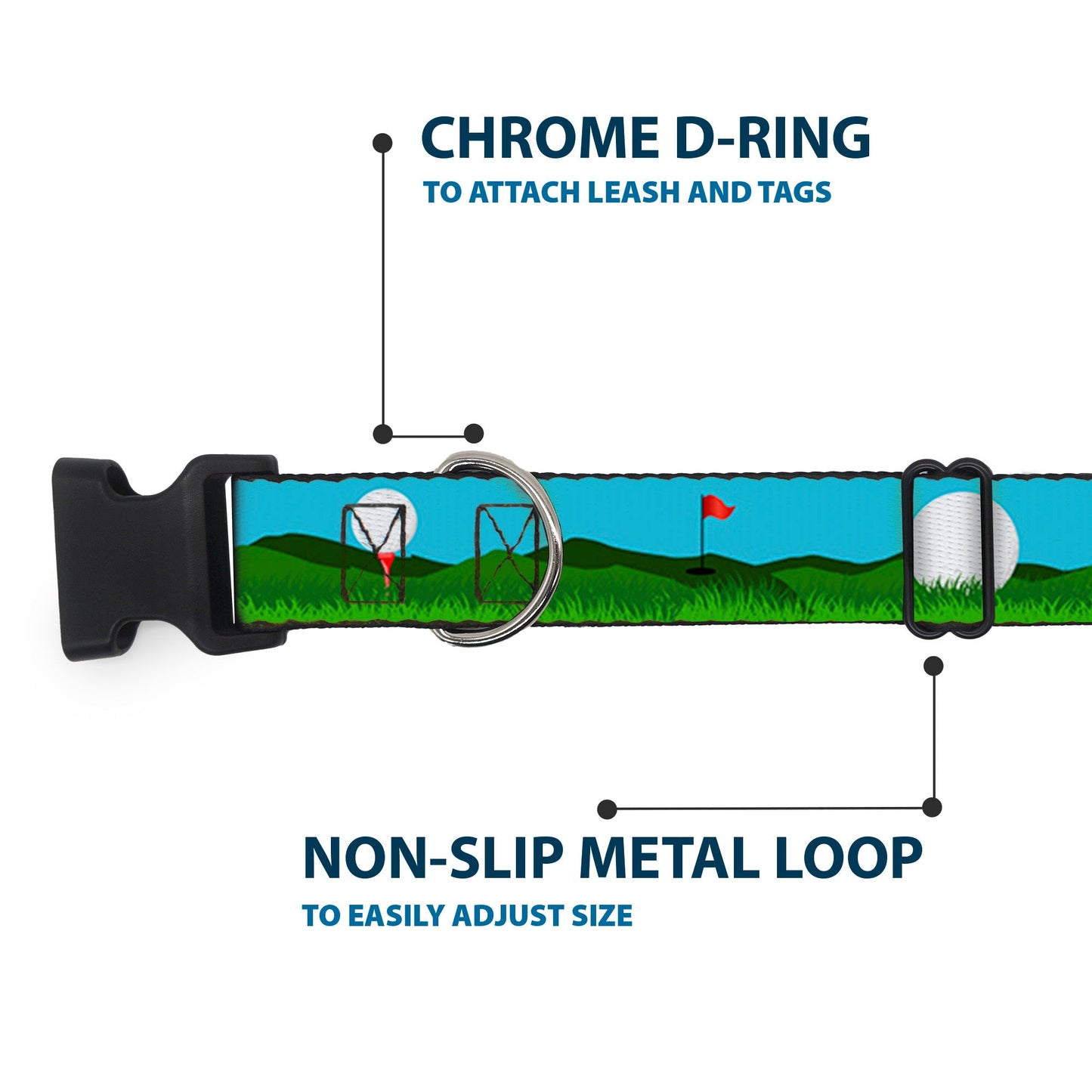 The Tee Time Dog Collar