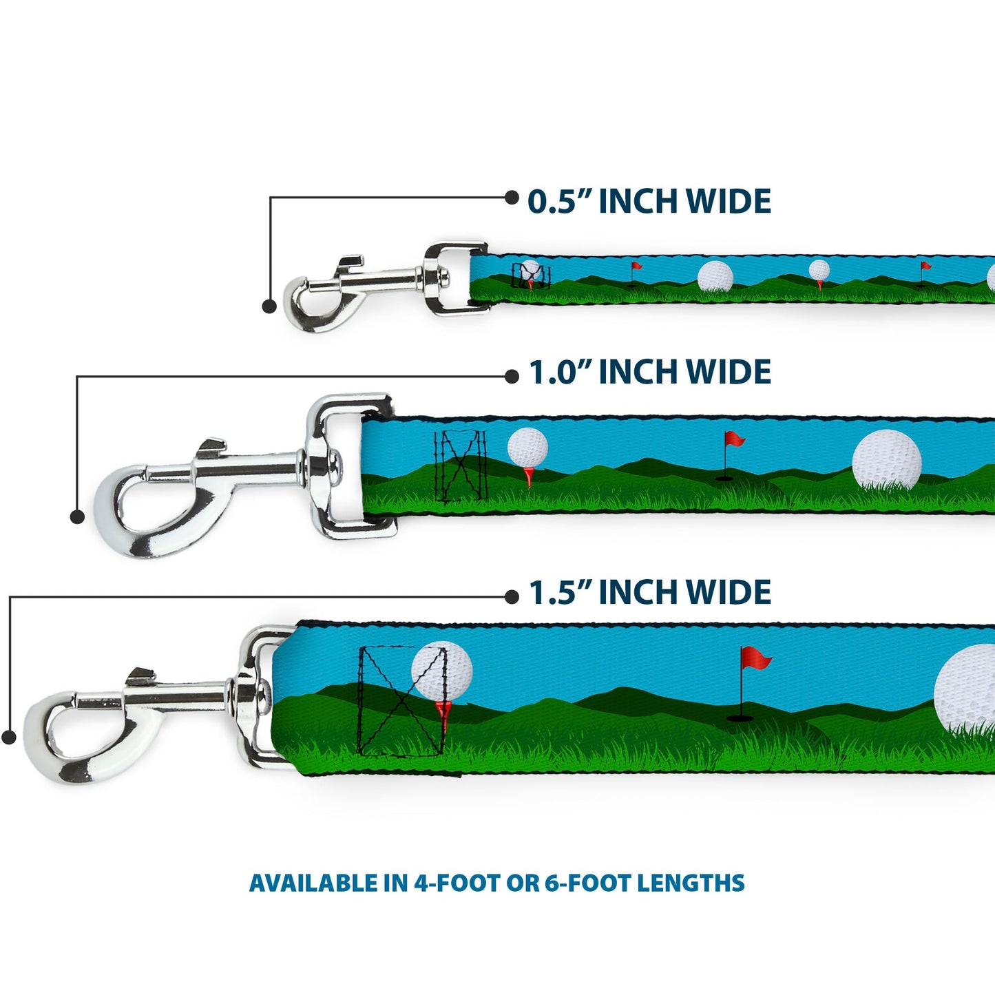 The Tee Time Dog Leash