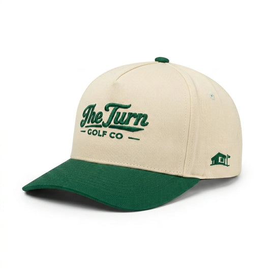Green two tone golf hat