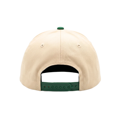 Green snapback golf hat