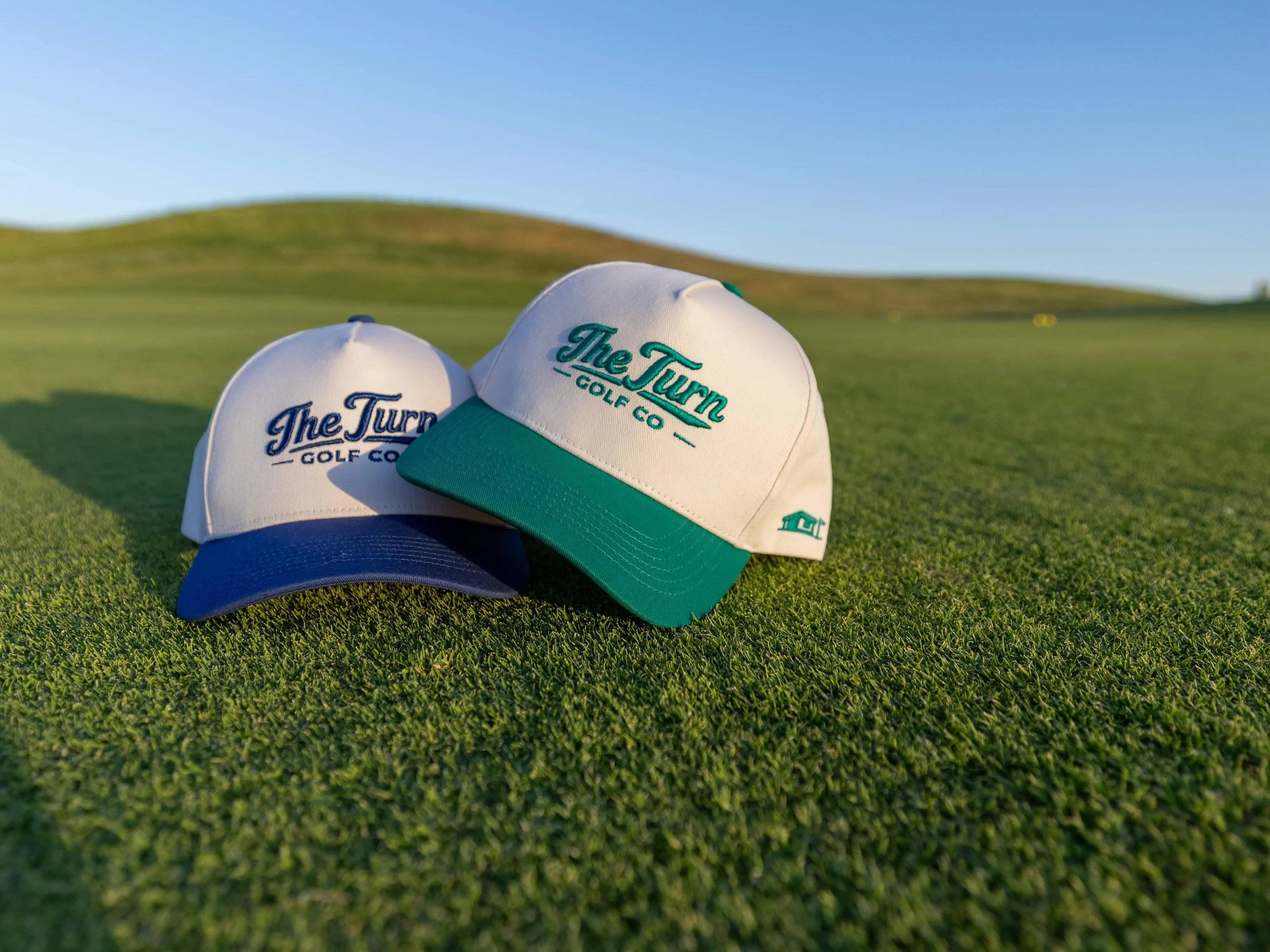 the turn golf co hats two tone